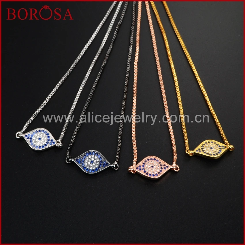 BOROSA 10pcs Handmade CZ Micro Pave Marquise Evil Eye Connectors Adjustable Bracelets,Fashion Women Bracelets WX348
BOROSA 10pcs Handmade CZ Micro Pave Marquise Evil Eye Connectors Adjustable Bracelets,Fashion Women Bracelets WX348