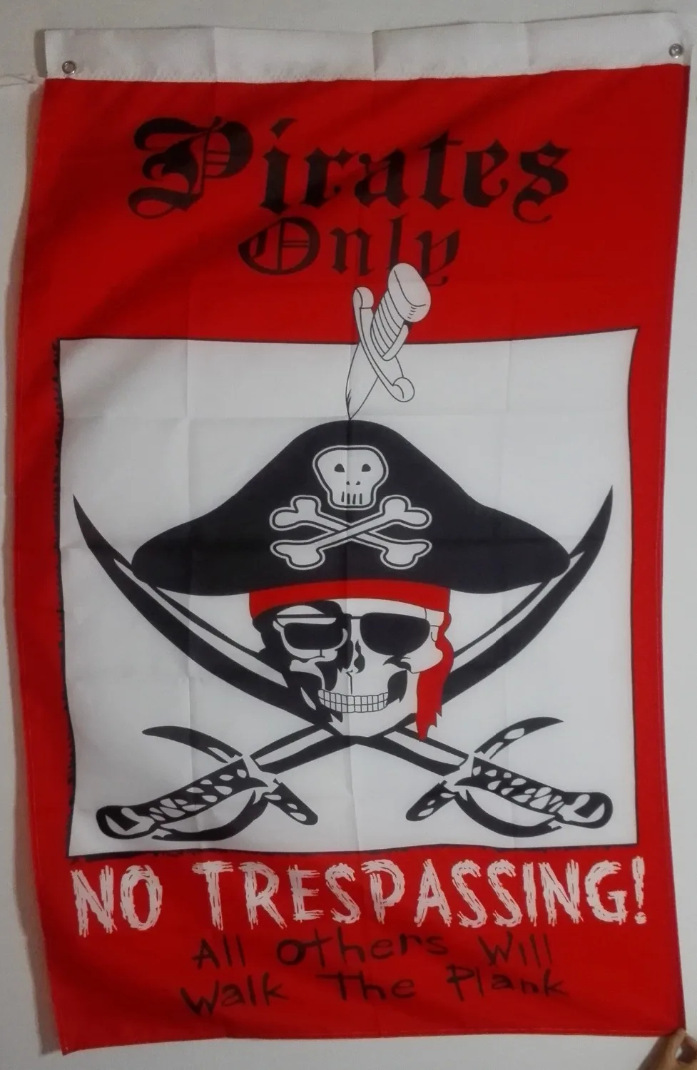 Pirate Flag 3X5FT 150X90CM custom Skull and Cross Crossbones Jolly Roger Banner brass metal holes
Pirate Flag 3X5FT 150X90CM custom Skull and Cross Crossbones Jolly Roger Banner brass metal holes