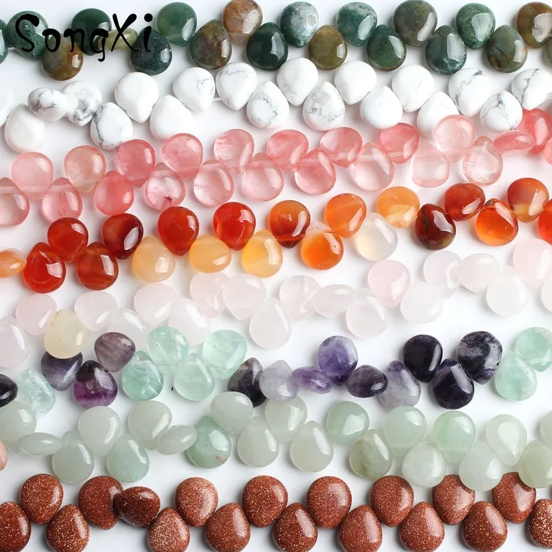 Natural 10*12mm Water Drop Shape Sandstone Agates Turquoises Quartz Stone Beads DIY Necklace Bracelet For Jewelry Making 7.5''
Natural 10*12mm Water Drop Shape Sandstone Agates Turquoises Quartz Stone Beads DIY Necklace Bracelet For Jewelry Making 7.5''