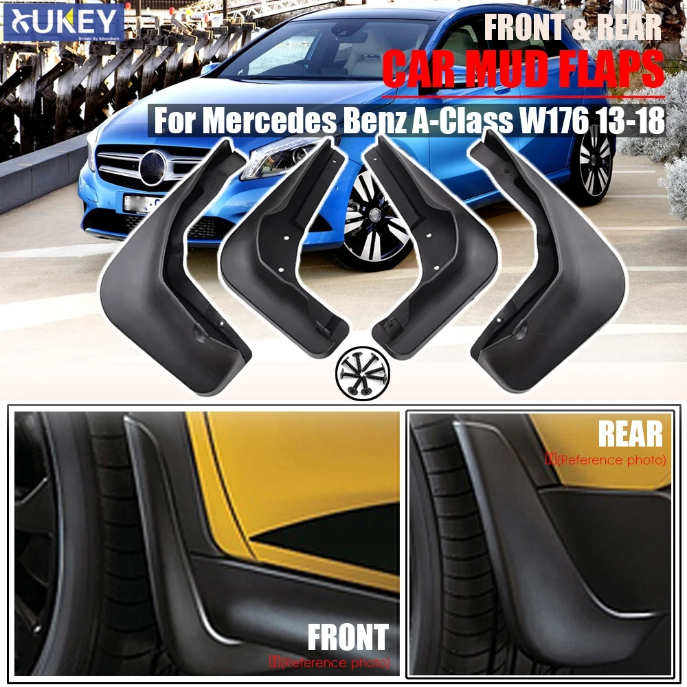 Set Molded Mud Flaps For Mercedes Benz A Class W176 A-Class Mudflaps Splash Guards Mudguards 2013 2014 2015 2016 2017 2018 A260
Set Molded Mud Flaps For Mercedes Benz A Class W176 A-Class Mudflaps Splash Guards Mudguards 2013 2014 2015 2016 2017 2018 A260