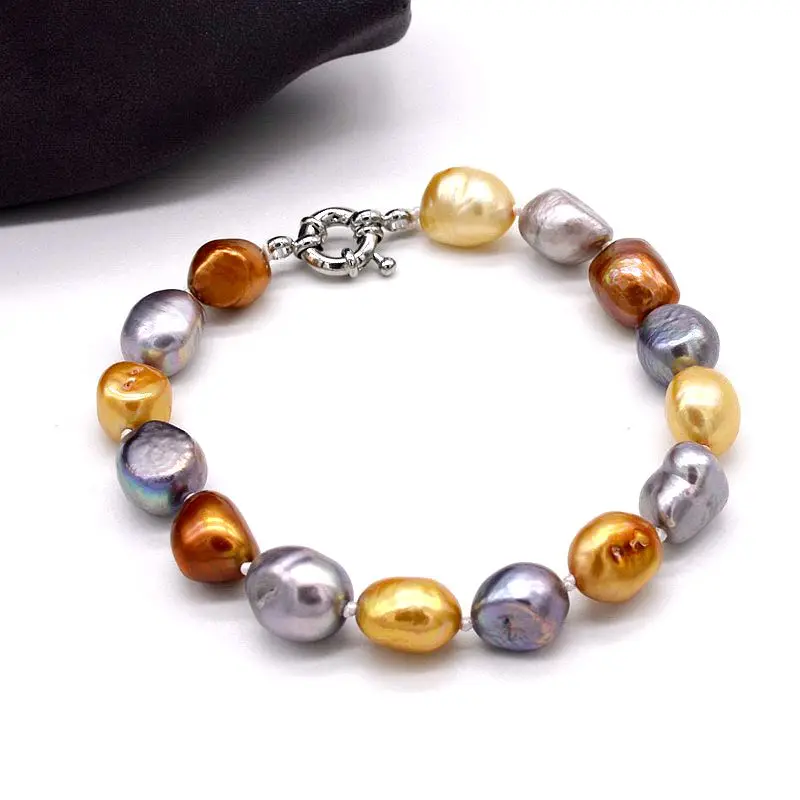 Personalized color baroque pearl bracelet natural baroque freshwater pearl bracelet attractive women's choice
Personalized color baroque pearl bracelet natural baroque freshwater pearl bracelet attractive women's choice