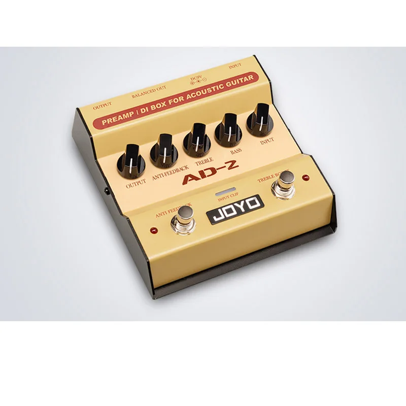Педаль для акустических гитар JOYO AD 2 Preamp DI Box со встроенным двухдиапазонным EQ и 5
