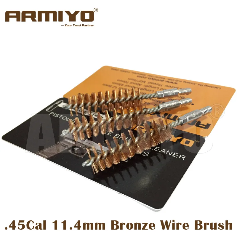 Armiyo .44Cal .45Cal 11.4mm Hunting Pistol Bore Barrel Cleaner Bronze Brush Hand Gun Shooting Cleaning Screw Thread Size 8-32
Armiyo .44Cal .45Cal 11.4mm Hunting Pistol Bore Barrel Cleaner Bronze Brush Hand Gun Shooting Cleaning Screw Thread Size 8-32