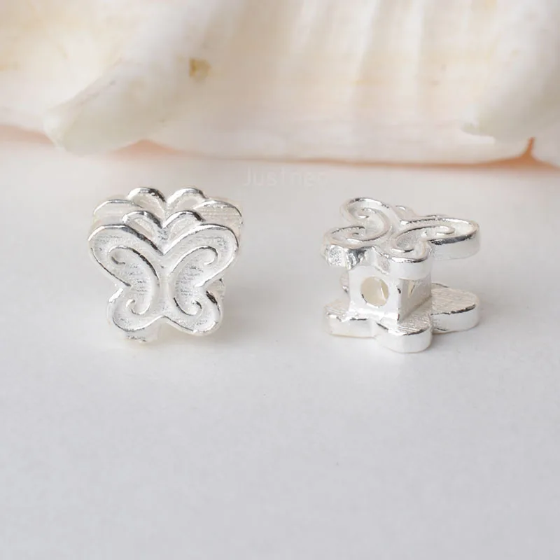 solid 925 sterling silver butterfly charm beads, spacer loose bead with 1mm hole jewelry diy components accessories
solid 925 sterling silver butterfly charm beads, spacer loose bead with 1mm hole jewelry diy components accessories
