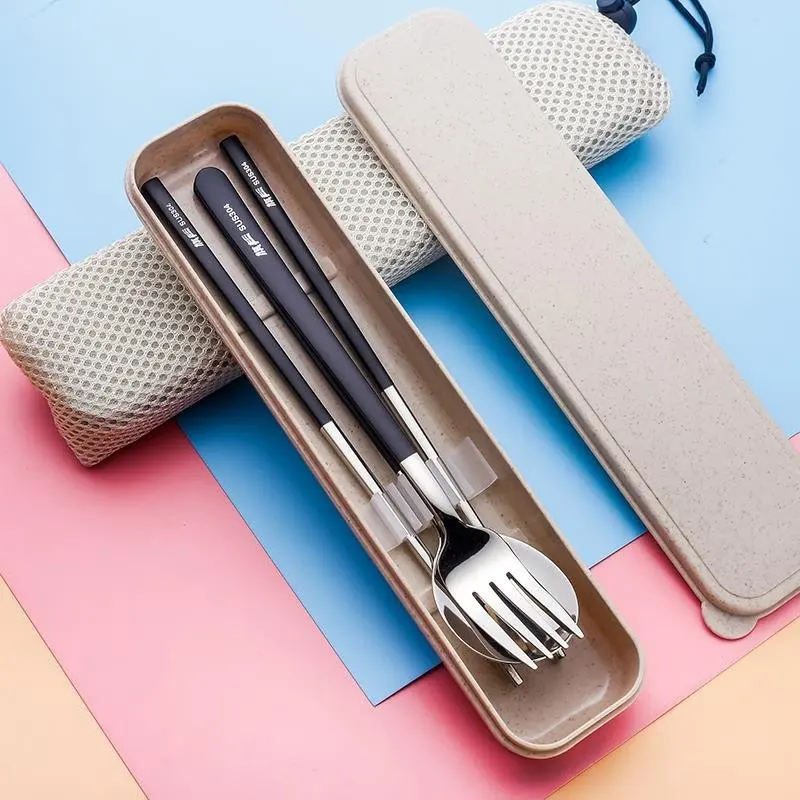 3PCS Dinnerware Set Stainless Steel With Box and Bag Plating Knife Fork Tableware Cutlery Western Food Set For Kid
3PCS Dinnerware Set Stainless Steel With Box and Bag Plating Knife Fork Tableware Cutlery Western Food Set For Kid