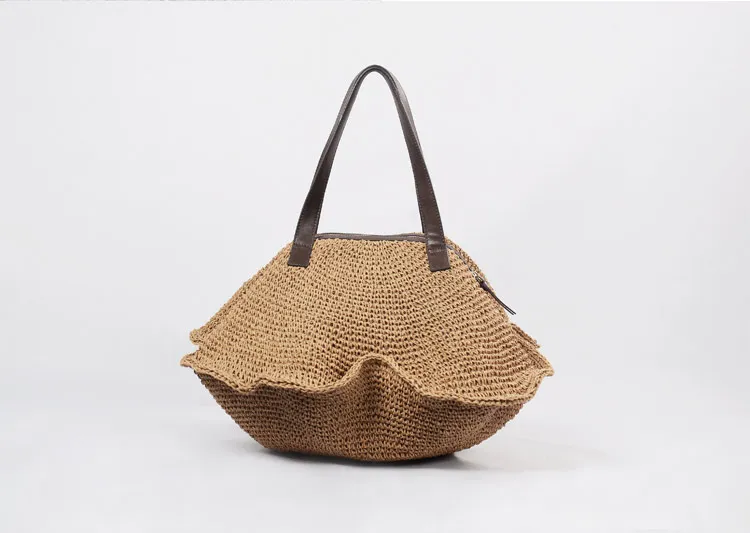 2017summer paper rope woven handbag straw bag women's beach bag portable one shoulder big bag
2017summer paper rope woven handbag straw bag women's beach bag portable one shoulder big bag