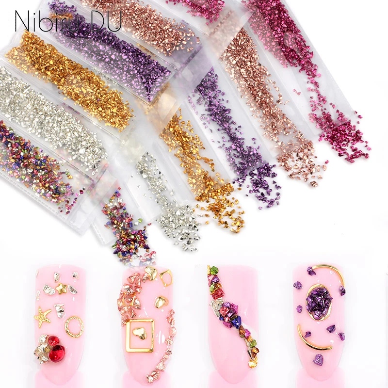 6 colors/pack Nail Design Shard Sandstone Broken Colored Rock Gems Mix Sizes Stones For Nails Art 3D Decorations Accessories
6 colors/pack Nail Design Shard Sandstone Broken Colored Rock Gems Mix Sizes Stones For Nails Art 3D Decorations Accessories