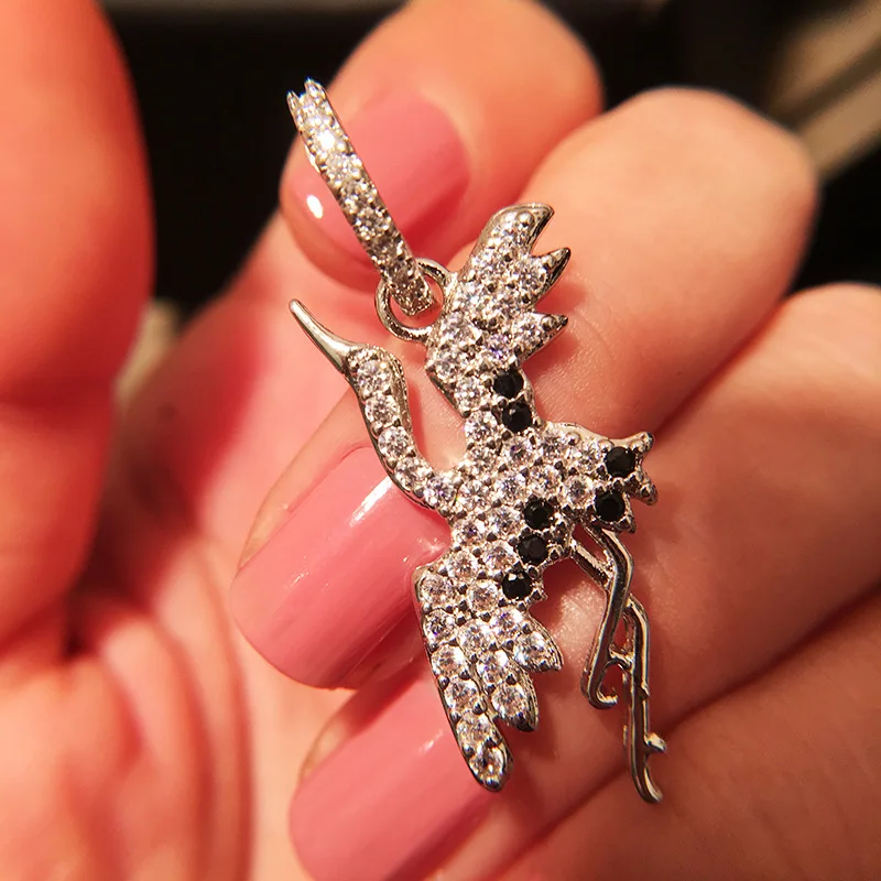 Chinese Style Silver Asymmetric Crane Earrings Temperament Trend Exaggerated Earrings Inlay Rhinestone Ethnic Fog Crane Earrings
Chinese Style Silver Asymmetric Crane Earrings Temperament Trend Exaggerated Earrings Inlay Rhinestone Ethnic Fog Crane Earrings