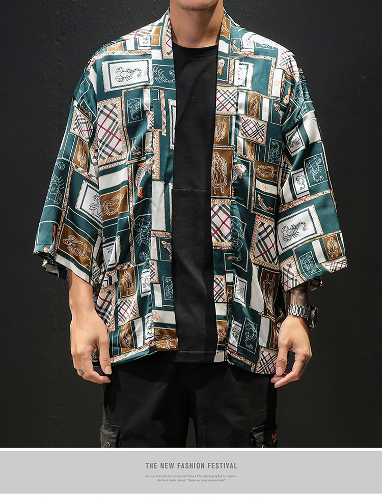 Korean Oversized Shirt Men Short Sleeve Vintage Summer Mens Shirts (6)