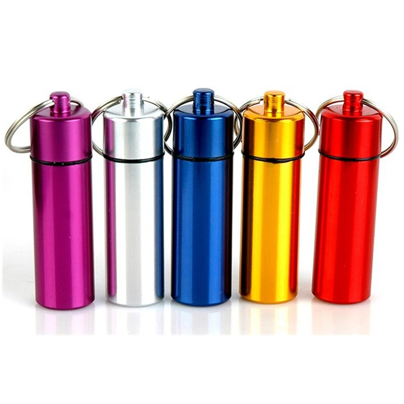 1PC Waterproof Aluminum Pill Box Case Bottle Cache Drug Holder Container Keychain Medicine Box Health Care
1PC Waterproof Aluminum Pill Box Case Bottle Cache Drug Holder Container Keychain Medicine Box Health Care