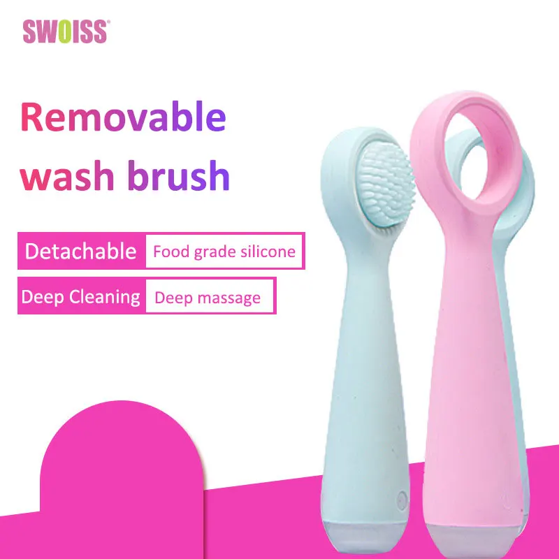 Detachable Electric Face Cleaning Brush Hand-Held Facial Eye Vibration Massager Pore Acne Pimple Removal Beauty Skin Care Tool
Detachable Electric Face Cleaning Brush Hand-Held Facial Eye Vibration Massager Pore Acne Pimple Removal Beauty Skin Care Tool
