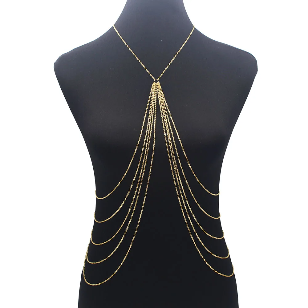 Long Tassel Body Chain Sexy Beach Gold Silver Color Disco party Accessories Bra Cross Body Chain Jewellery for Women
Long Tassel Body Chain Sexy Beach Gold Silver Color Disco party Accessories Bra Cross Body Chain Jewellery for Women