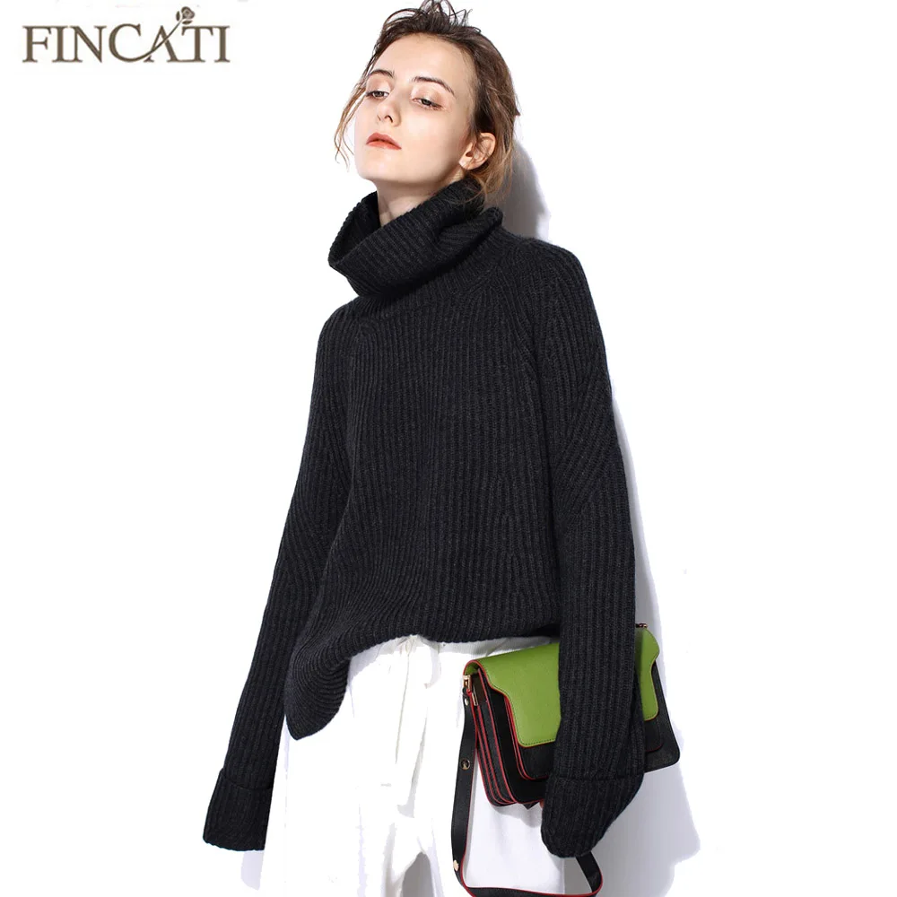 Women Pure Cashmere Sweater 2018 Fincati Notched Hem Asymmetrical Length Turtleneck Soft Thicken Winter Spring Pullover
Women Pure Cashmere Sweater 2018 Fincati Notched Hem Asymmetrical Length Turtleneck Soft Thicken Winter Spring Pullover