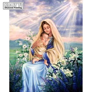 Zhui Star Full Square Drill 5D DIY Diamond Painting "Virgin Mary Religious" 3D Embroidery set Cross Stitch Mosaic Decor gift
Zhui Star Full Square Drill 5D DIY Diamond Painting "Virgin Mary Religious" 3D Embroidery set Cross Stitch Mosaic Decor gift