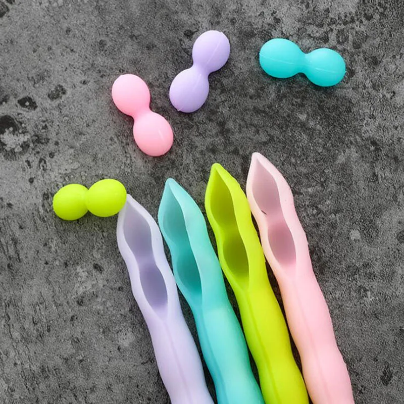 1pc Pea Gelatin Pen Candy Color Soft Silicone Cute Creative Gel Pen Black Ink Pen Student Office Stationery School Supplies
1pc Pea Gelatin Pen Candy Color Soft Silicone Cute Creative Gel Pen Black Ink Pen Student Office Stationery School Supplies