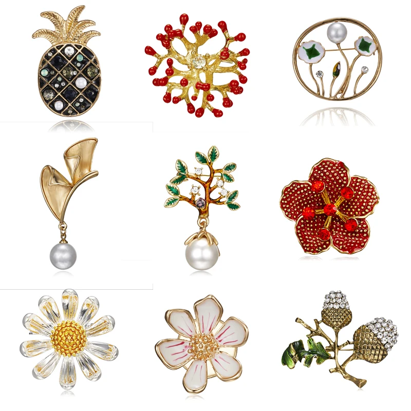 New Arrival Flower Pine Nuts Brooches for Women Cute Plant Brooch Pin Enamel Leaf Green Color Fashion Jewelry Summer Style
New Arrival Flower Pine Nuts Brooches for Women Cute Plant Brooch Pin Enamel Leaf Green Color Fashion Jewelry Summer Style