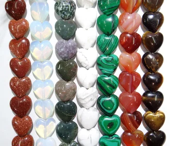 16x16mm Natural crystal Agates turquoises tiger eye stone Heart shape Bead for DIY Jewelry Making Bracelet necklace 12pcs strand
16x16mm Natural crystal Agates turquoises tiger eye stone Heart shape Bead for DIY Jewelry Making Bracelet necklace 12pcs strand