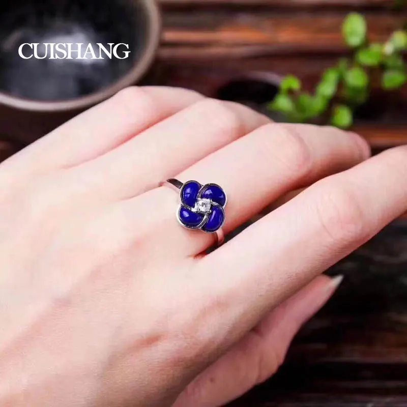 CSJ New Design Fashion 925 Sterling Silver Ring Windmill Laspis for lady Wedding Engagement Fine Jewelry Party Valentines gift
CSJ New Design Fashion 925 Sterling Silver Ring Windmill Laspis for lady Wedding Engagement Fine Jewelry Party Valentines gift