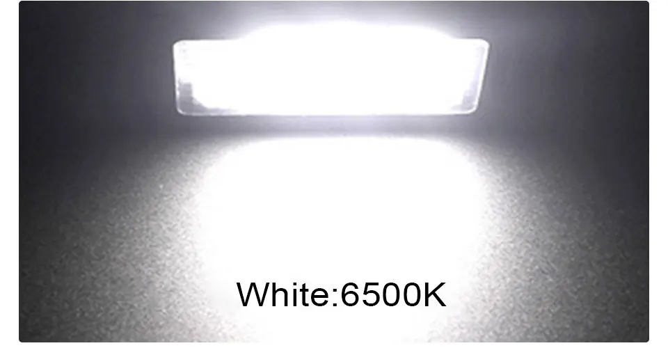 12V 2 PCS Car Auto 18 LED 2835 SMD License Plate Light Lamp for BMW E36 3 Series E36 1992-1998 318i 320i 323i Led Car-styling 24 (3)
