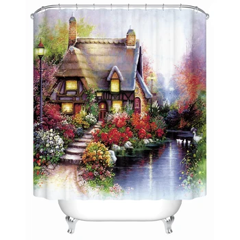 Printed on waterproof fabric shower curtain forest cabin bathroom shower curtain environmentally friendly home FJ-029
Printed on waterproof fabric shower curtain forest cabin bathroom shower curtain environmentally friendly home FJ-029