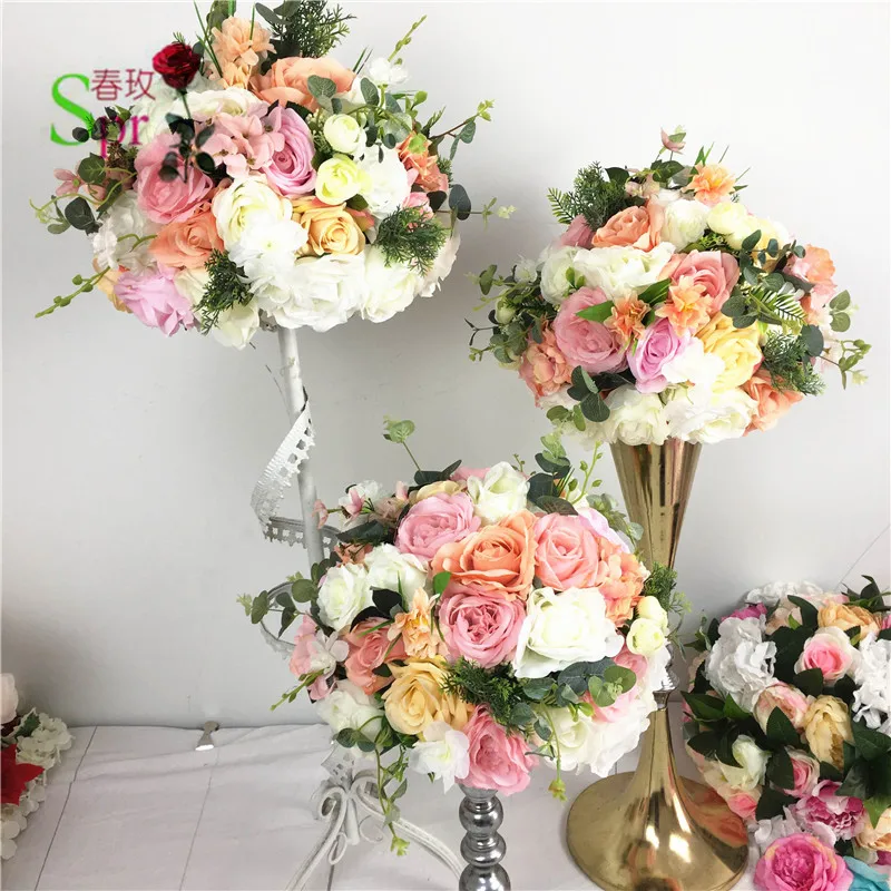 SPR wedding table center flower ball road lead artificial flore centerpiece wedding backdrop flower decoration
SPR wedding table center flower ball road lead artificial flore centerpiece wedding backdrop flower decoration