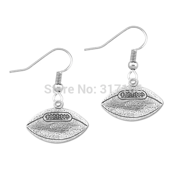 Fishhook handmade alloy baseball earrings Sport Jewelry earring female | Украшения и аксессуары