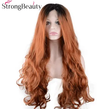 Strongbeauty Long Body Wave Strawberry Blonde Wig Synthetic Ombre Black to Copper Lace Front Wig
Strongbeauty Long Body Wave Strawberry Blonde Wig Synthetic Ombre Black to Copper Lace Front Wig
