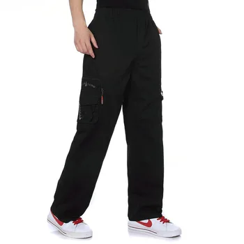Men Casual Cargo Pants Army Green Black Beige Cotton Trousers Male Side Baggy Pockets Design Elastic Band Waist Streetwear Man
Men Casual Cargo Pants Army Green Black Beige Cotton Trousers Male Side Baggy Pockets Design Elastic Band Waist Streetwear Man