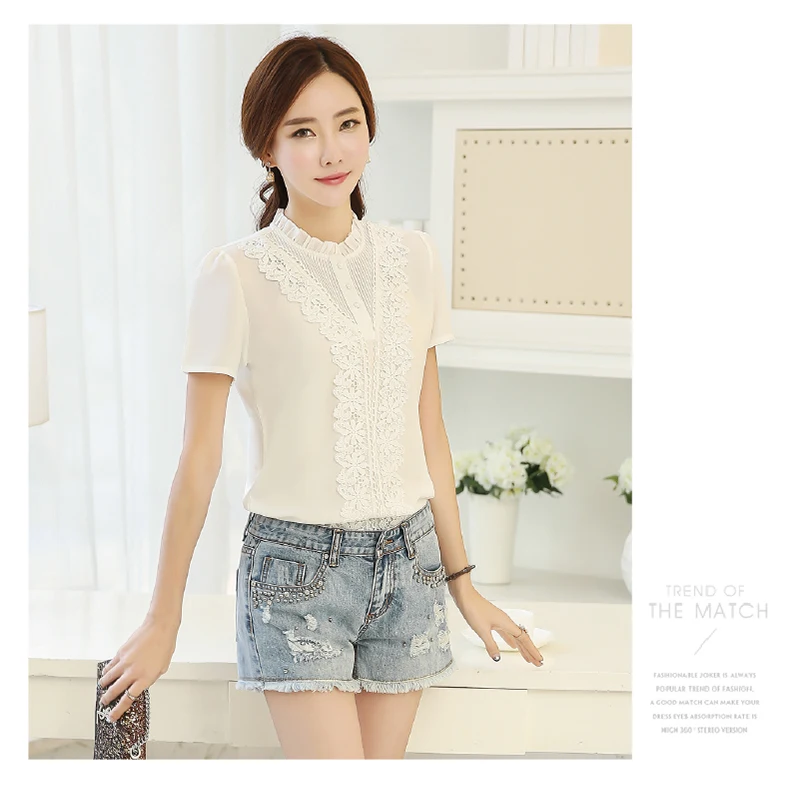 FREE SHIPPING Korean Blouse Embroidery OG0727 FREE SHIPPING Korean Blouse Embroidery OG0727