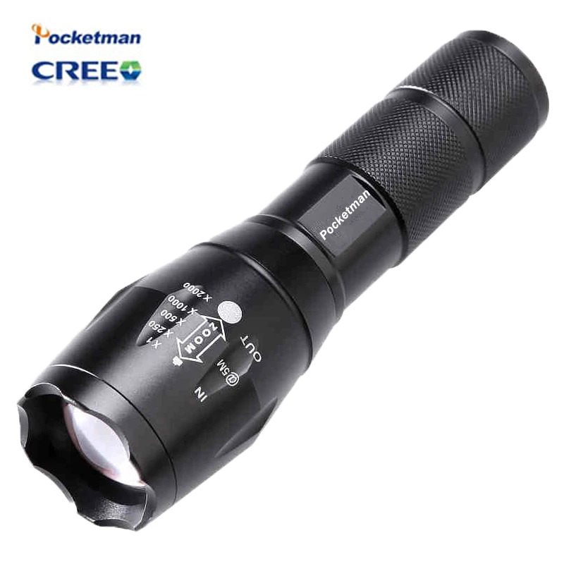 E17 Flashlight 18650 ZOOM LED XML T6 3800 Lumens Torch Flashlights 5 Mode Aluminum Adjustable Flash Light By 3x AAA
E17 Flashlight 18650 ZOOM LED XML T6 3800 Lumens Torch Flashlights 5 Mode Aluminum Adjustable Flash Light By 3x AAA