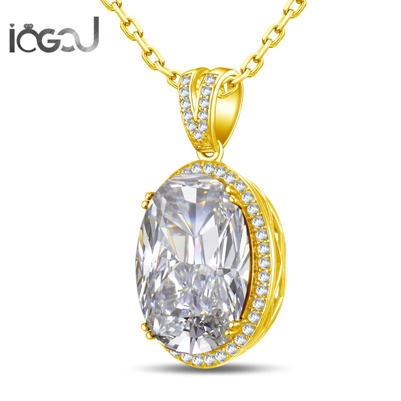 IOGOU 925 Sterling Silver Yellow Gold Color Men Pendants for Necklace Fashion Oval Cut Sona Halo Male Hip Hop Pendants Jewelry
IOGOU 925 Sterling Silver Yellow Gold Color Men Pendants for Necklace Fashion Oval Cut Sona Halo Male Hip Hop Pendants Jewelry