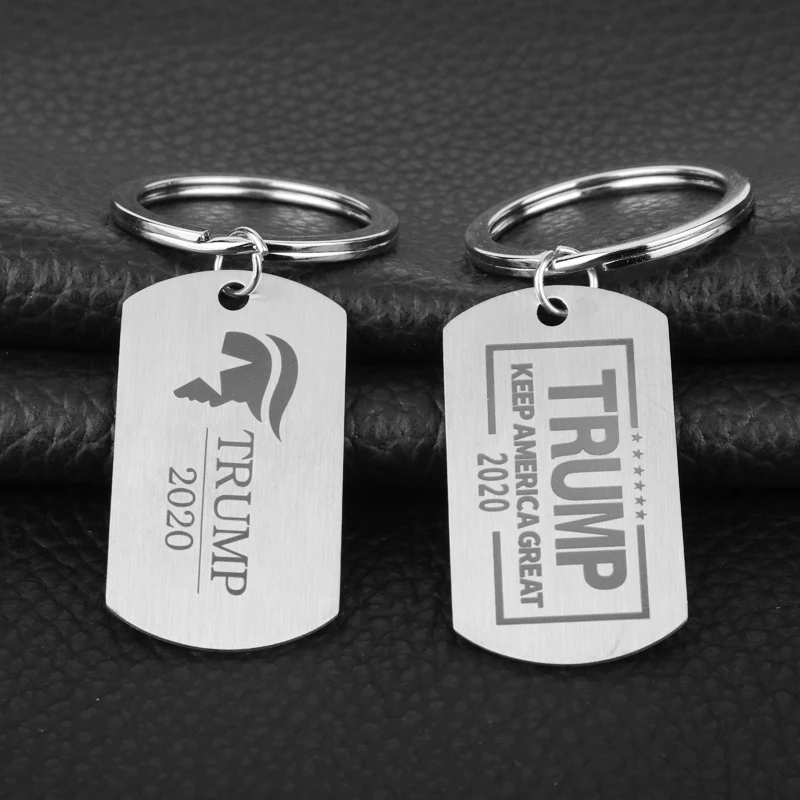American Stainless Steel Keychain Trump Dog Tag Pendant Keychain Keyring Men Creative Key Holder Accessories Special Customize
American Stainless Steel Keychain Trump Dog Tag Pendant Keychain Keyring Men Creative Key Holder Accessories Special Customize