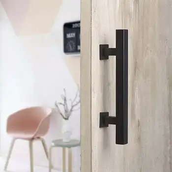 12 Inch Square Sliding Barn Door Handle Double Sided Indoor Outdoor Black Door Handles Pull Push Home Hardware
12 Inch Square Sliding Barn Door Handle Double Sided Indoor Outdoor Black Door Handles Pull Push Home Hardware