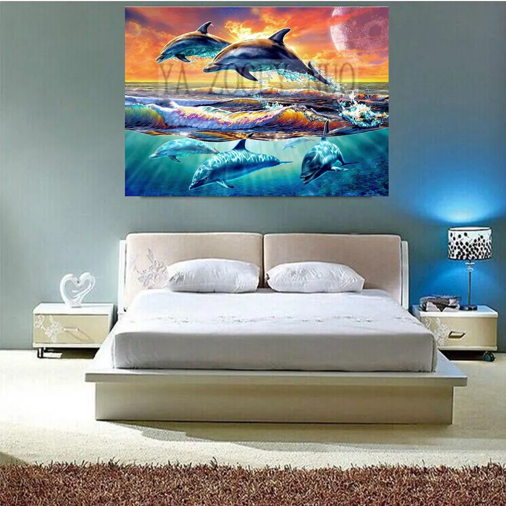 YA ZOOEY NUO 5D DIY Diamond Embroidery Sunset dolphin Diamond Paintings Cross Stitch square Resin Rhinestone Mosaic decor H1729
YA ZOOEY NUO 5D DIY Diamond Embroidery Sunset dolphin Diamond Paintings Cross Stitch square Resin Rhinestone Mosaic decor H1729