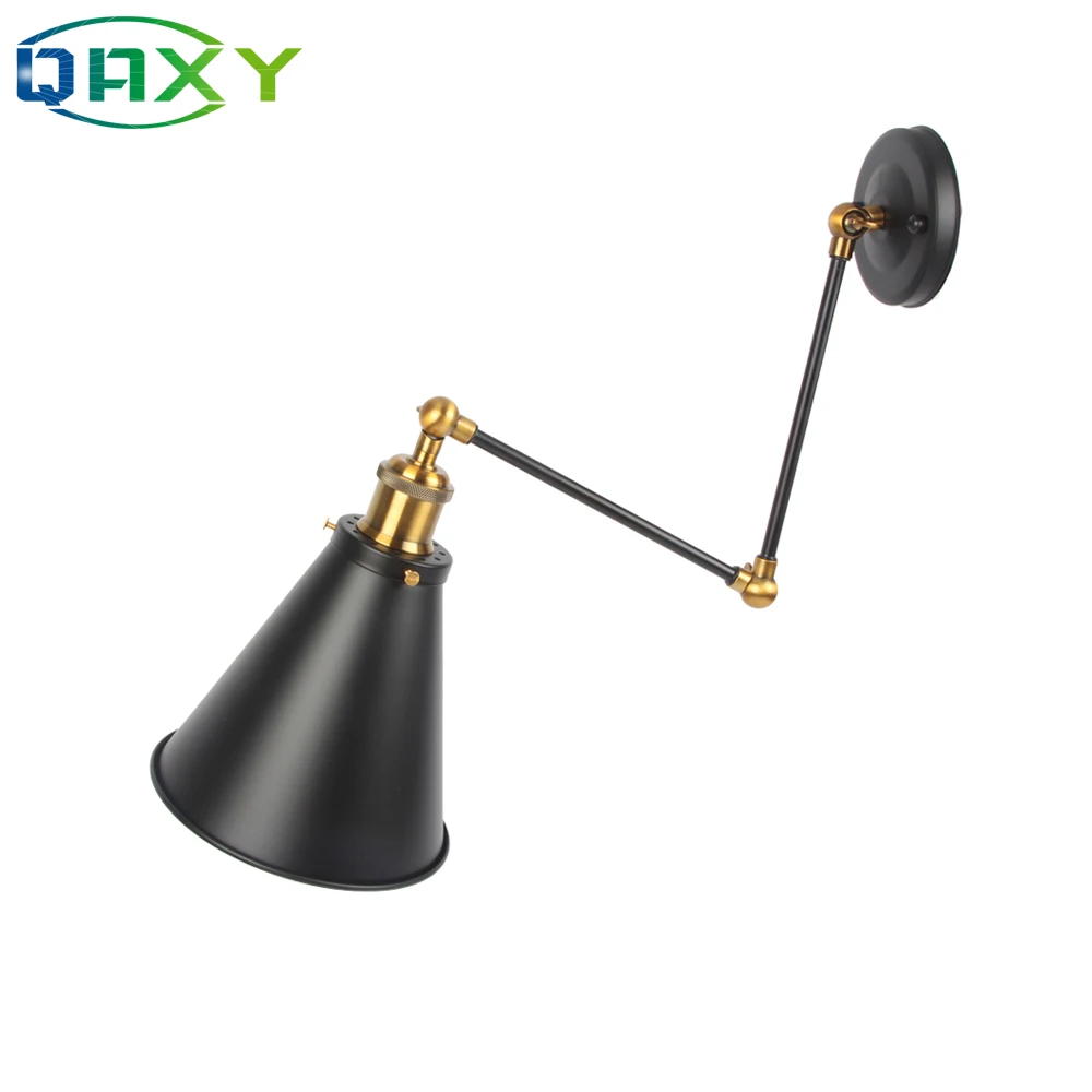 E27 Retro Vintage Wall Lamp One/Two Parts Black Funnel-Shaped Wall Light Indoor Bedroom Bedside Wall Lights Aisle Wall Lamps 
E27 Retro Vintage Wall Lamp One/Two Parts Black Funnel-Shaped Wall Light Indoor Bedroom Bedside Wall Lights Aisle Wall Lamps