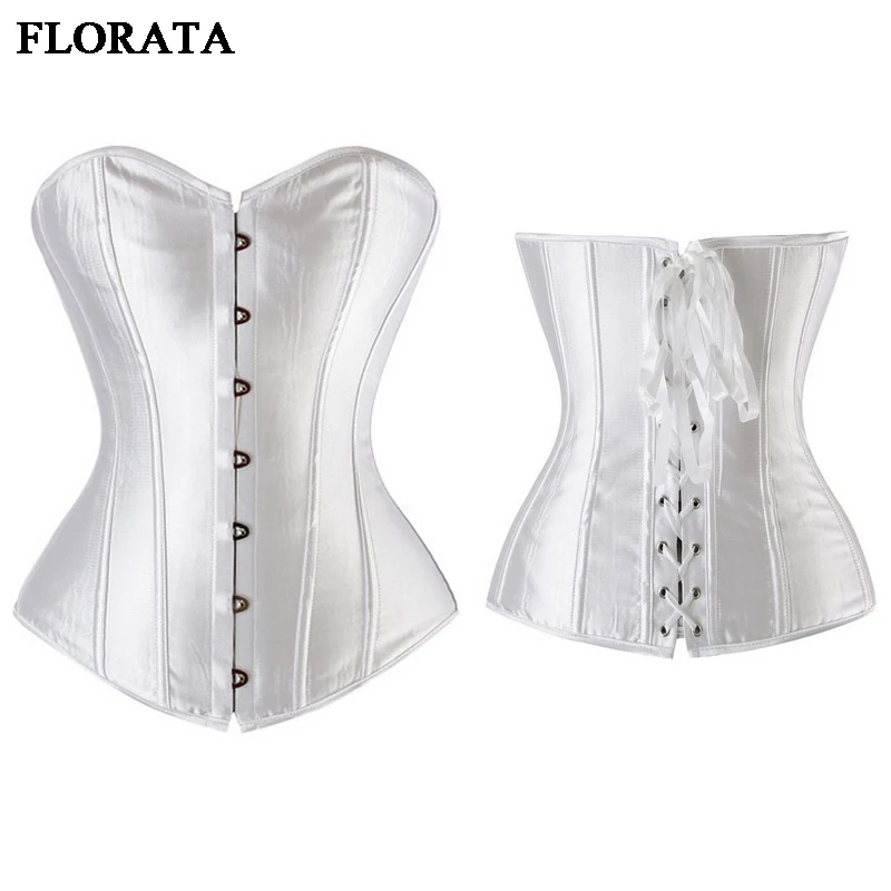 FLORATA 6 Colors Sexy Red Corsets Satin Lingerie Top for Women Waist Trainer Slimming Overbust Brocade Boned Bustiers PLUS SIZE
FLORATA 6 Colors Sexy Red Corsets Satin Lingerie Top for Women Waist Trainer Slimming Overbust Brocade Boned Bustiers PLUS SIZE