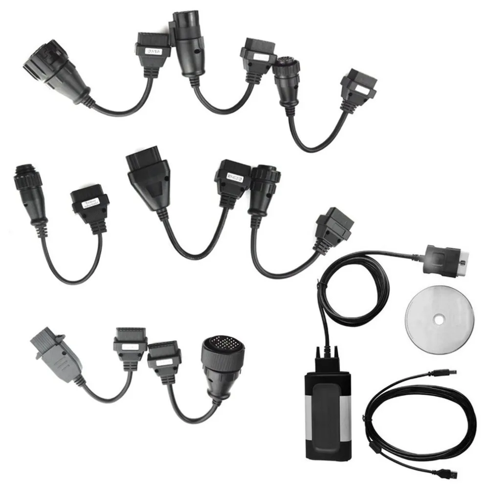 Professional Car Bluetooth Diagnostic Tool TCS CDP Pro Plus For Autocom OBD2 Diagnostic Tool + 8PCS Truck Diagnostic Cables Set
Professional Car Bluetooth Diagnostic Tool TCS CDP Pro Plus For Autocom OBD2 Diagnostic Tool + 8PCS Truck Diagnostic Cables Set