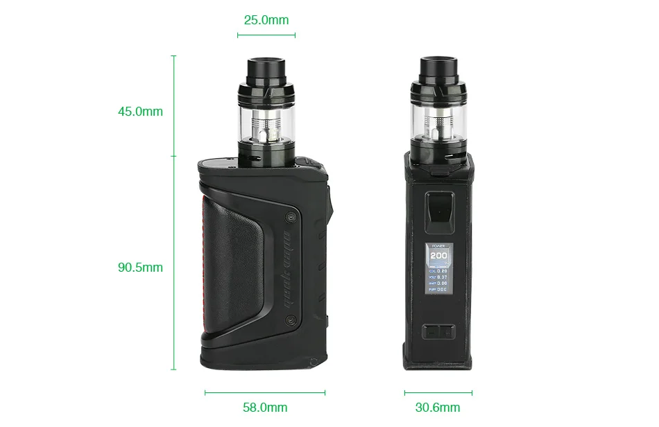 Original Geekvape Aegis Legend 200W Kit Electronic Cigarettes Box Mod Vape with Aero Mesh Sub Ohm Tank Vape Vaporizer E-cig Kit