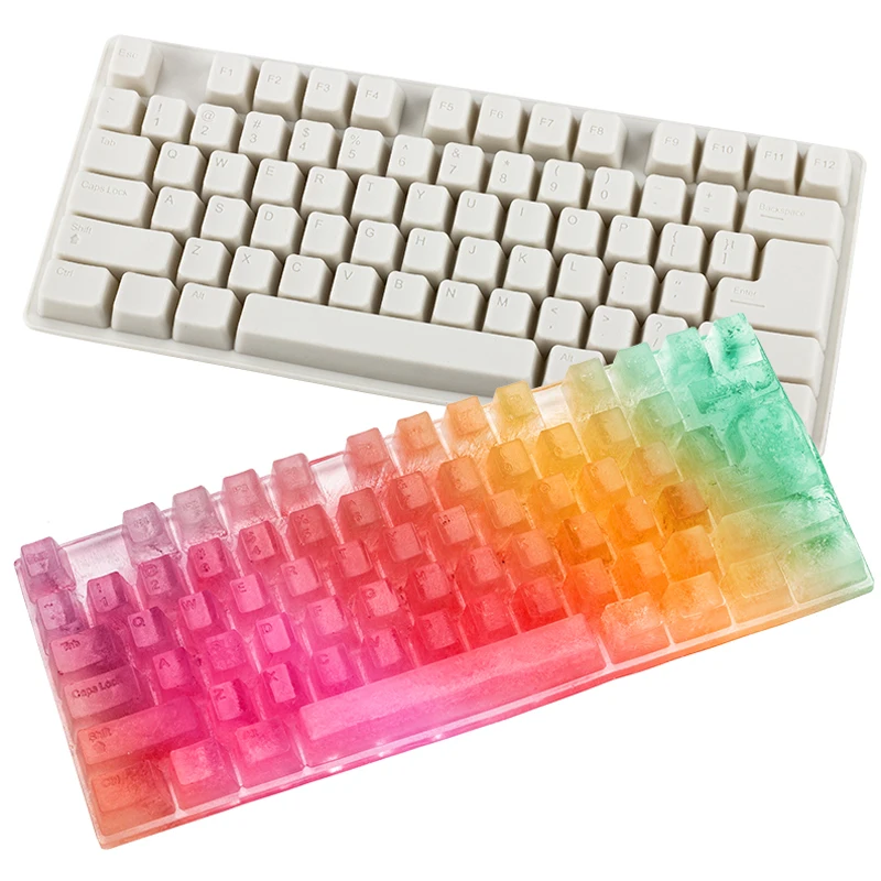 Keyboard Silicone Ice Cube Maker Tray Candy Cake Mold Chocolate Mould Personality Home Bar Ice CreamMolds White
Keyboard Silicone Ice Cube Maker Tray Candy Cake Mold Chocolate Mould Personality Home Bar Ice CreamMolds White
