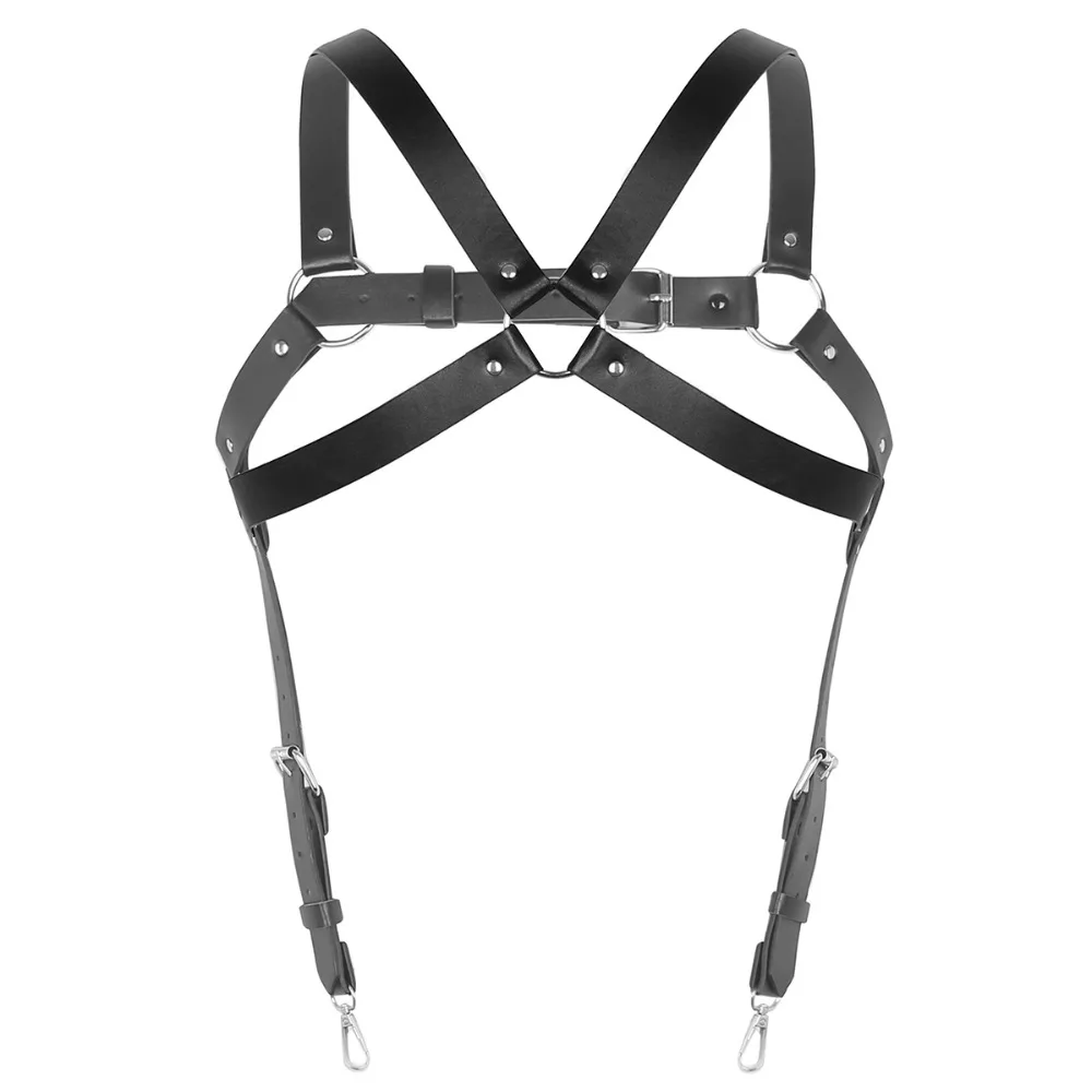 Cosplay&ware Yizyif Harness Men Body Bondage Fetish Adjustable Pu Leather X Back Chest Suspenders Belt Buckle Metal O-rings 16 Cosplay&ware Yizyif Harness Men Body Bondage Fetish Adjustable Pu Leather X Back Chest Suspenders Belt Buckle Metal O-rings -Zentai shop online HTB1hmr3aNnaK1RjSZFtq6zC2VXak.jpg