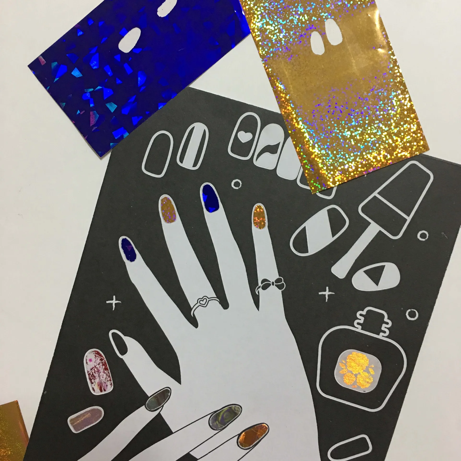 20pcs Charm Nail Foils Polish Stickers Metal Color Starry Paper Transfer Foil Wraps Adhesive Decals Nail Art Decorations 
20pcs Charm Nail Foils Polish Stickers Metal Color Starry Paper Transfer Foil Wraps Adhesive Decals Nail Art Decorations