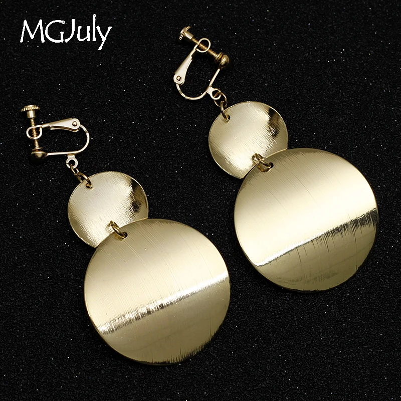 Geometry Round Sequins Earring No Hole Ear Clips Irregular Metal Clip Earrings Without Piercing Women Earring Jewelry CE155
Geometry Round Sequins Earring No Hole Ear Clips Irregular Metal Clip Earrings Without Piercing Women Earring Jewelry CE155