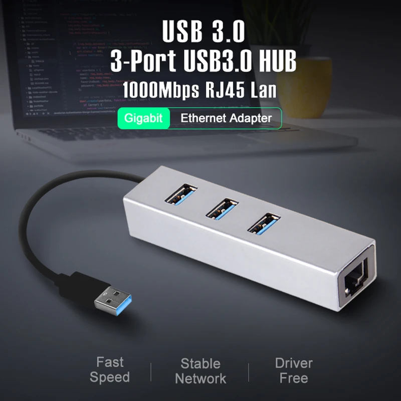 OFCCOM USB 3.0 Hub Ethernet Network Adapter 3 Ports USB 3.0 Hub To RJ45 Lan 10/100/1000M Network Card For Macbook Windows
OFCCOM USB 3.0 Hub Ethernet Network Adapter 3 Ports USB 3.0 Hub To RJ45 Lan 10/100/1000M Network Card For Macbook Windows
