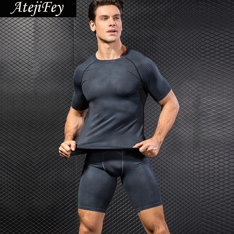 AtejiFey 2018 Fitness jogging Clothing Suit leggings Sportswear activewear Men Running Workout Tracksuit Quick drying Yoga sets
AtejiFey 2018 Fitness jogging Clothing Suit leggings Sportswear activewear Men Running Workout Tracksuit Quick drying Yoga sets