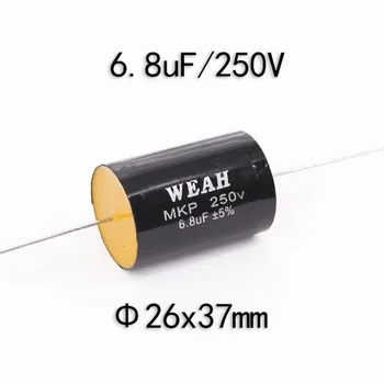 Crossover Divider Capacitor Electrodeless Shaft 6.8UF / 250V Treble Polypropylene / Metallized film / CBB Capacitor
Crossover Divider Capacitor Electrodeless Shaft 6.8UF / 250V Treble Polypropylene / Metallized film / CBB Capacitor