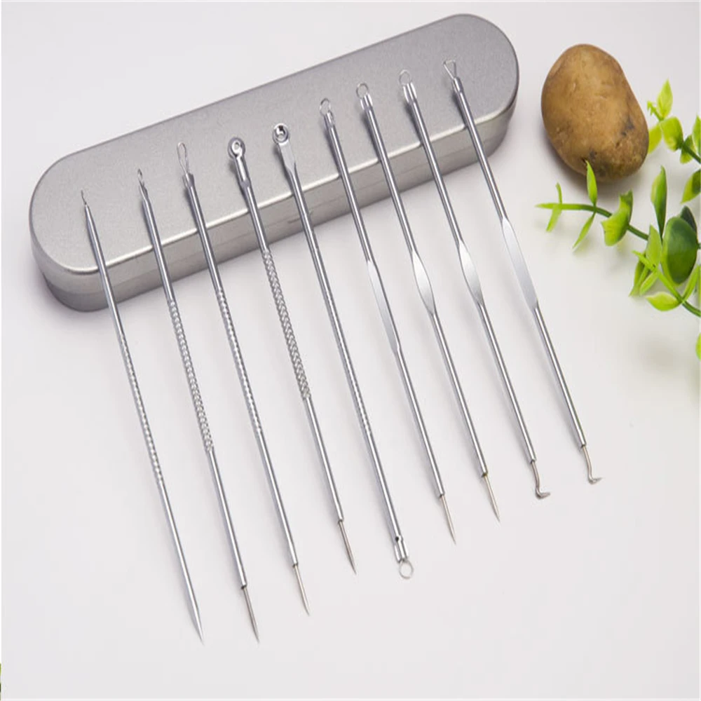 Stainless steel acne needle clip double-headed provocative acne acne removing needle artifact to black-headed cosmetic tool kit
Stainless steel acne needle clip double-headed provocative acne acne removing needle artifact to black-headed cosmetic tool kit