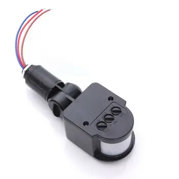 1Pc Motion Sensor Wall Light PIR Outdoor 110-220V Infrared Detector Black 140 Degree Adjustable 4.5x5.5x15.5cm 
1Pc Motion Sensor Wall Light PIR Outdoor 110-220V Infrared Detector Black 140 Degree Adjustable 4.5x5.5x15.5cm
