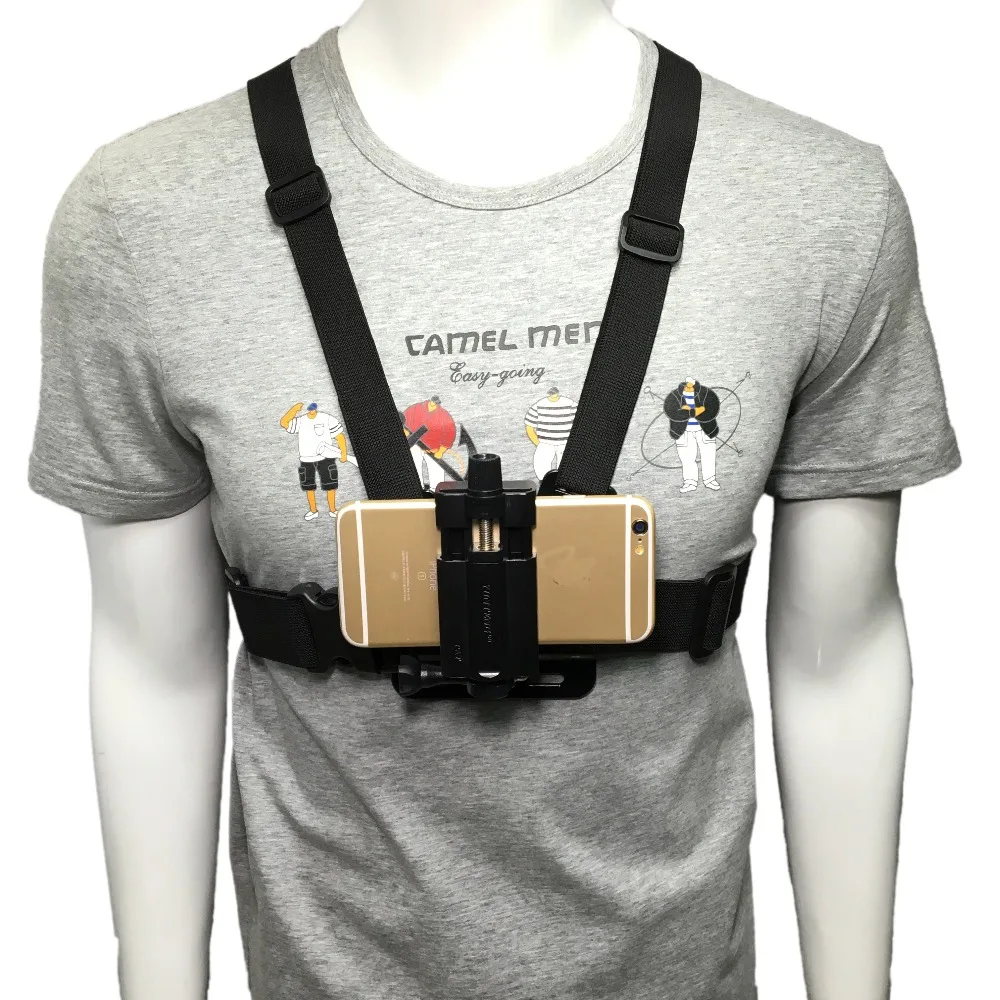 Universa cell Mobile phone Chest Mount Harness Strap Holder smartPhone Clip for POV Video GoPro YI4k aciton camera accessories
Universa cell Mobile phone Chest Mount Harness Strap Holder smartPhone Clip for POV Video GoPro YI4k aciton camera accessories