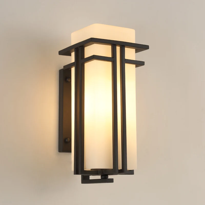 Vintage Black Painted Iron Wall Lamp WitFrosted Glass Shade Waterpro Exterior Balcony Courtyard Aisle Outdoor Doorway Villa
Vintage Black Painted Iron Wall Lamp WitFrosted Glass Shade Waterpro Exterior Balcony Courtyard Aisle Outdoor Doorway Villa