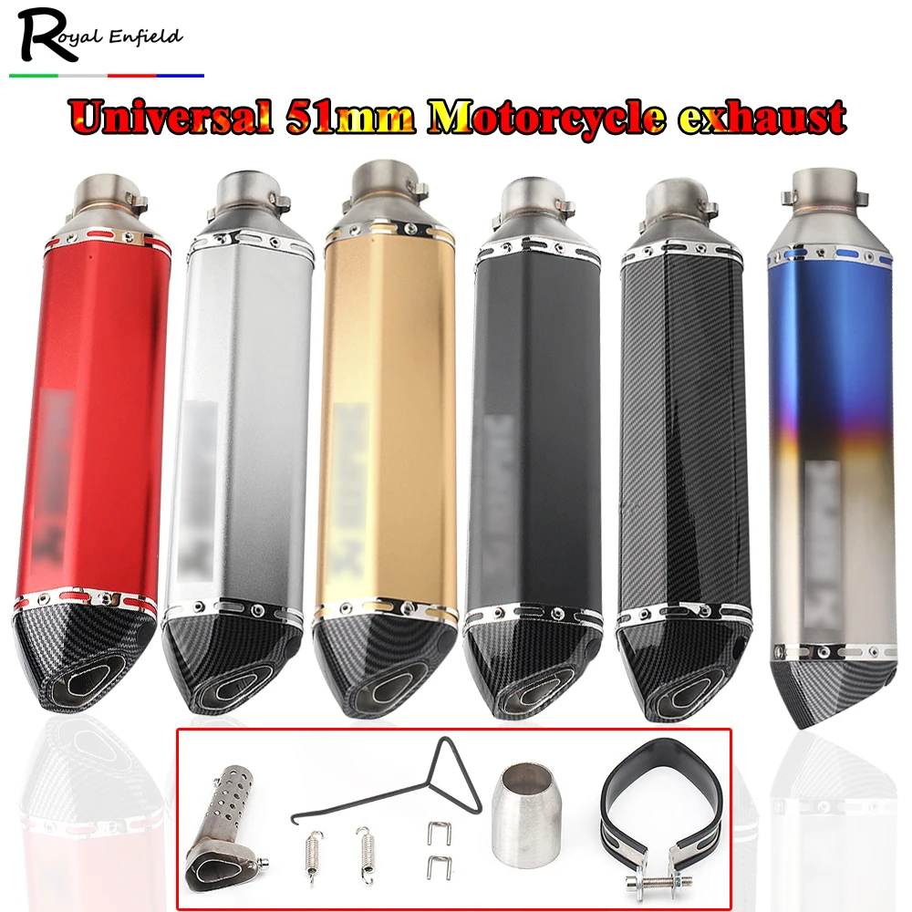470mm Universal 38 51mm Motorcycle for most motorcycle dirt bike exhaust escape Modified Scooter Exhaust Muffle with DB killer
470mm Universal 38 51mm Motorcycle for most motorcycle dirt bike exhaust escape Modified Scooter Exhaust Muffle with DB killer